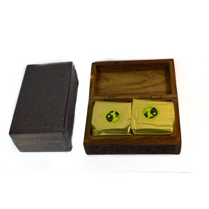 Carved Darjeeling Tea Box